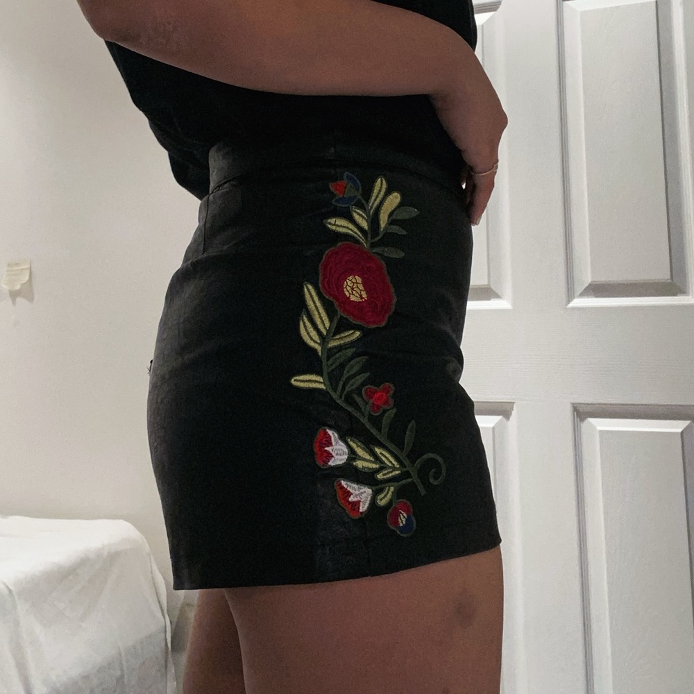 Faux Leather Shorts